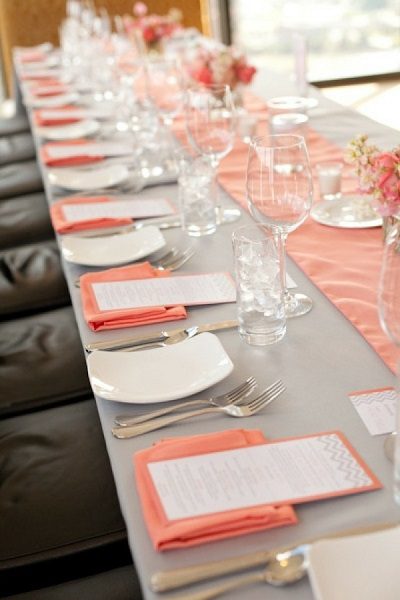 Cayenne color table setting wedding color trends 2014