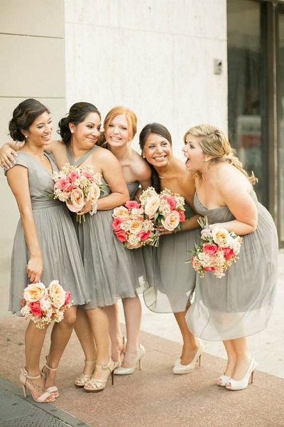 Paloma grey bridesmaid dresses wedding color trends 2014