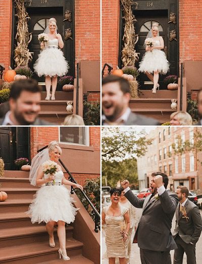 amazing first look reaction wedding day