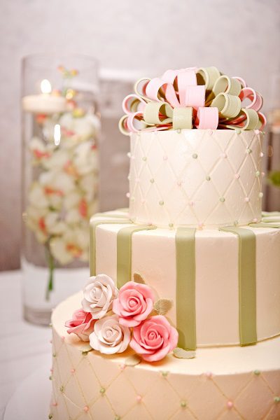 pretty wedding cake design 2014