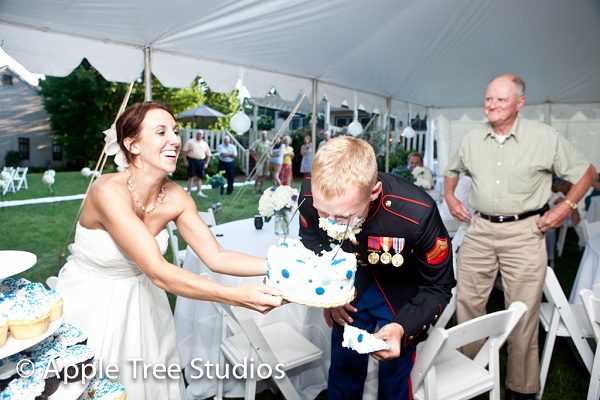 best wedding cake smash photo