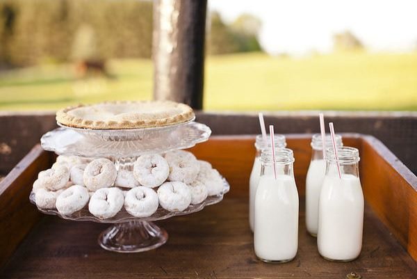 Doughnuts milk wedding ideas