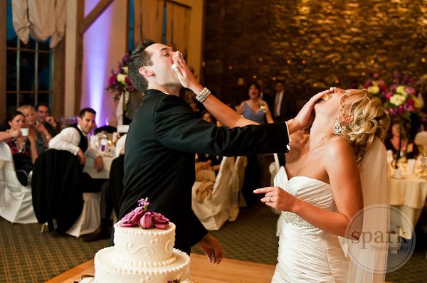 smash wedding cake