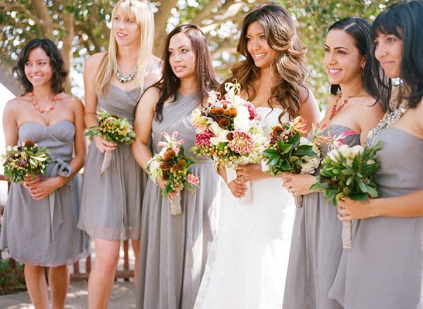 aluminum grey bridesmaid dresses fall wedding colors