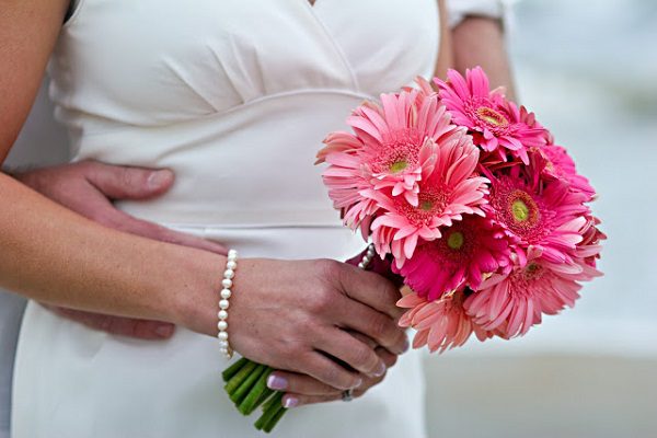 daisy nosegay bridal bouquet