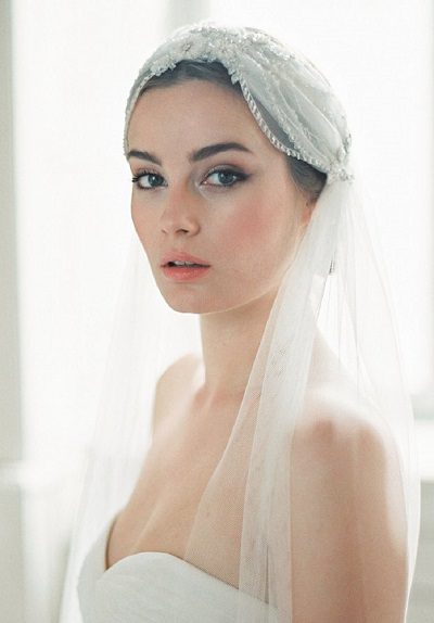 headpiece crown wedding veil styles 2015