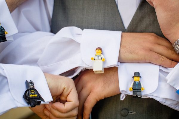 unique groomsmen cufflinks Legos