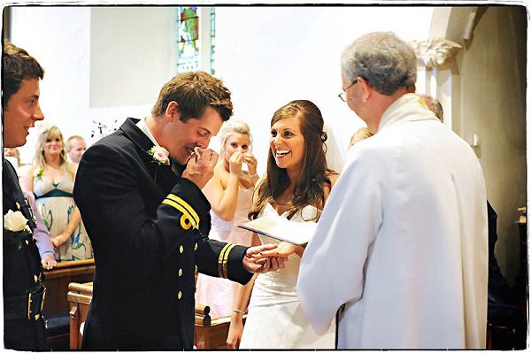 bride groom exchanging vows