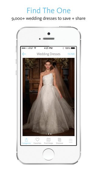 wedding dress iPhone app