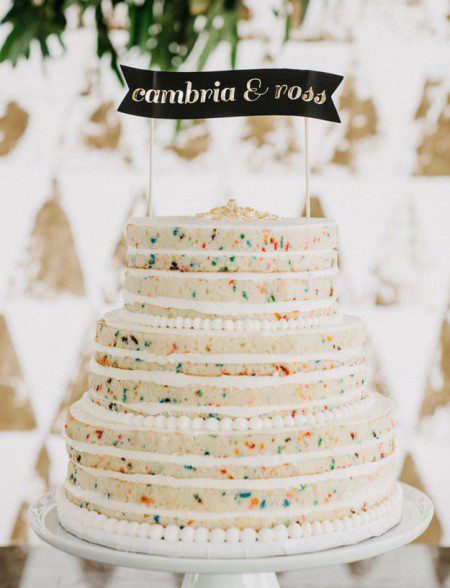 funfetti wedding cakes